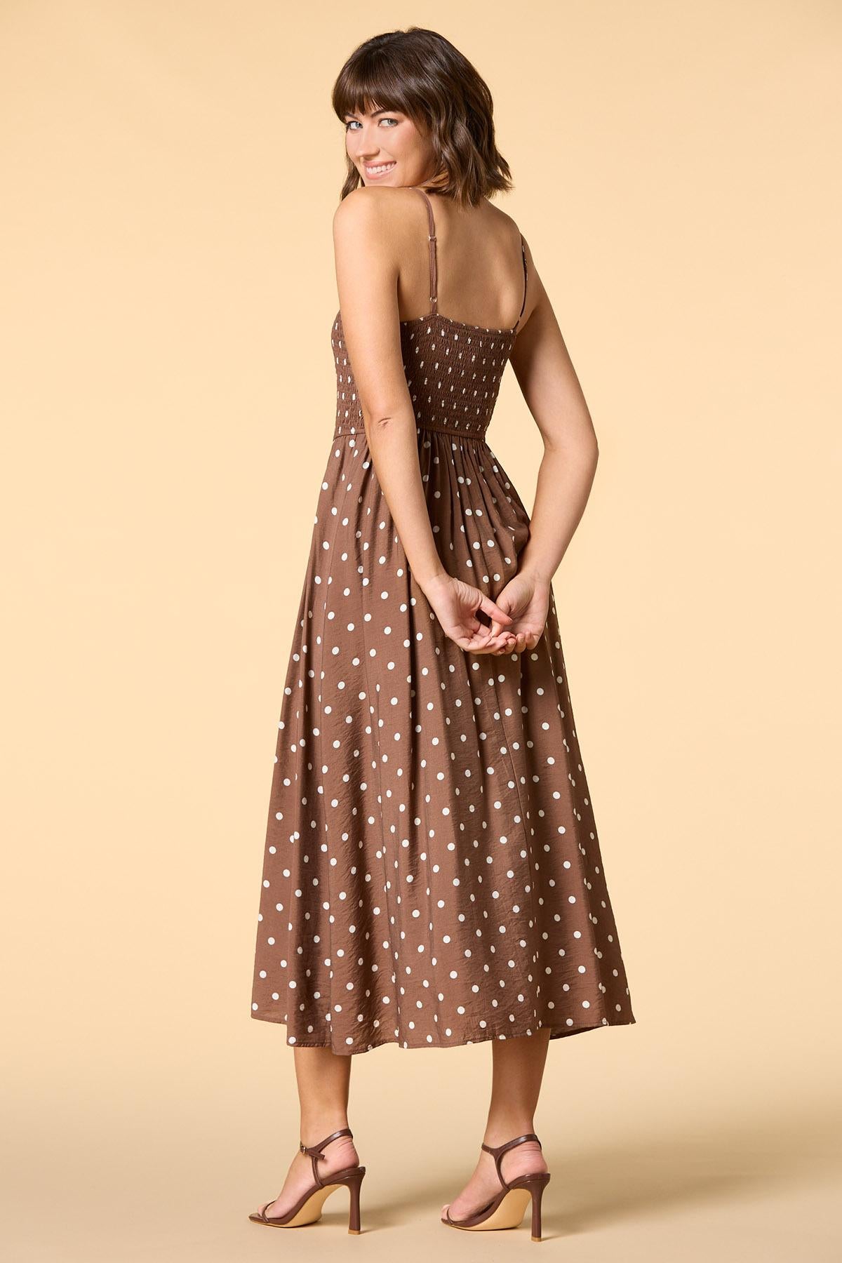 Versona connect the dots maxi dress BROWNBEIGE_MULTI