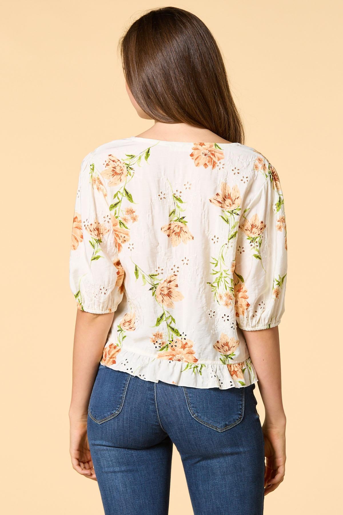 Versona among the wildflowers shirt CREAM