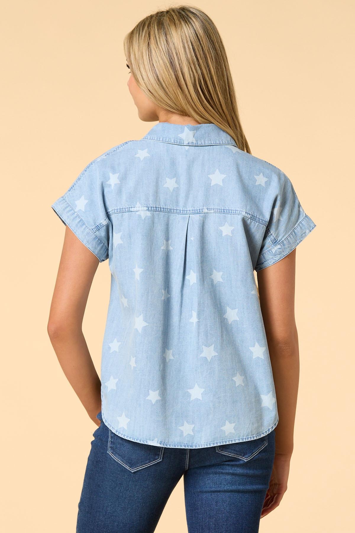 Versona super star shirt LIGHT_WASH_DENIM