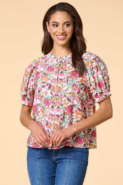 Versona bright blooms top MULTI
