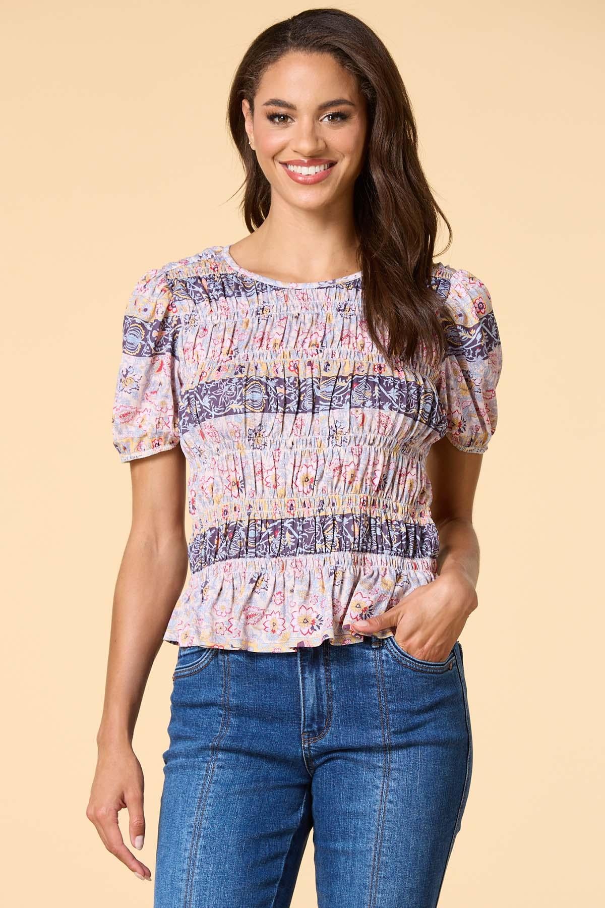 Versona puff love top MULTI