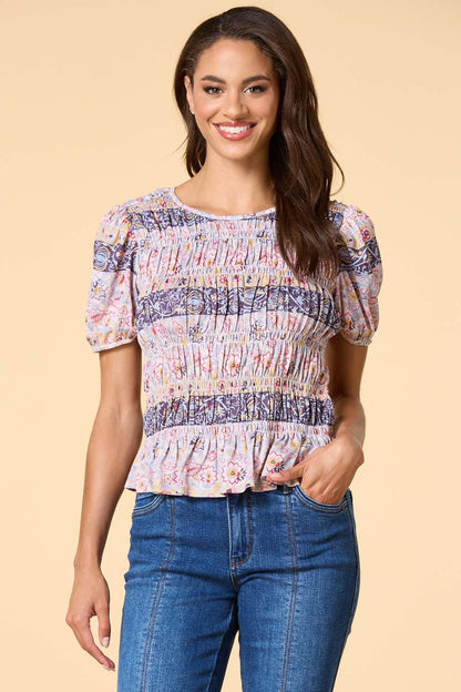 Versona puff love top MULTI
