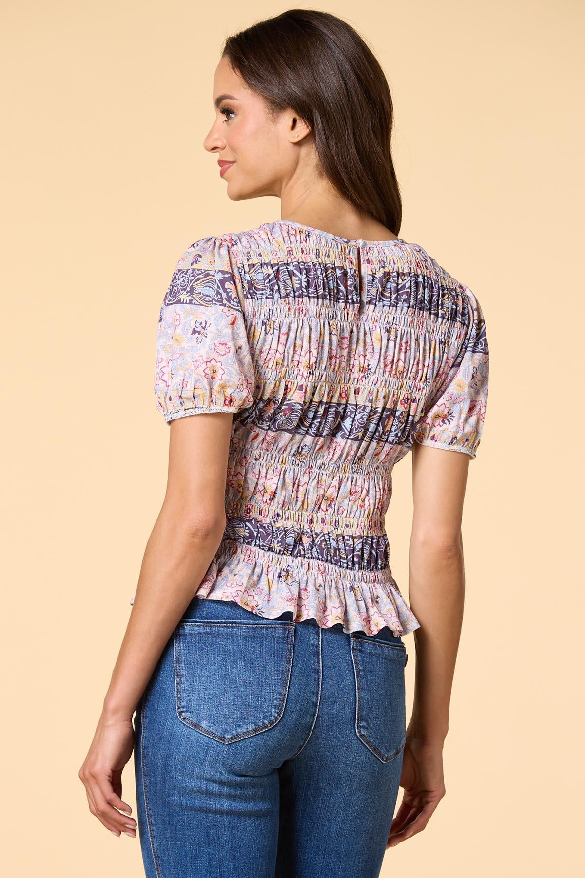 Versona puff love top MULTI