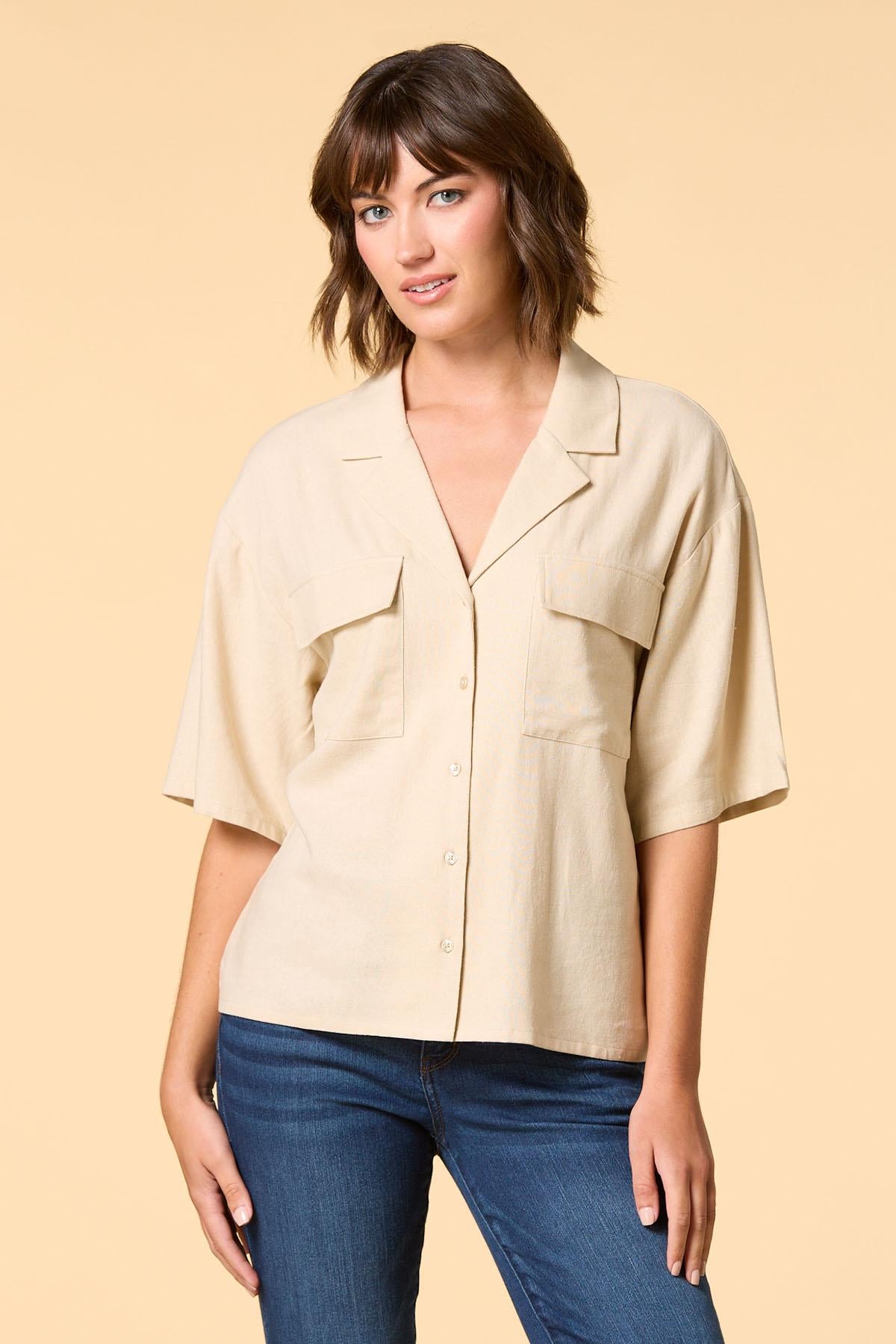 Versona round the campfire shirt TORTOISE_SHELL