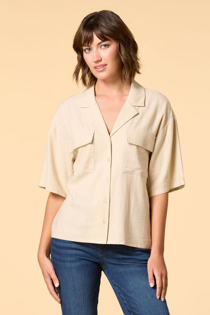 Versona round the campfire shirt TORTOISE_SHELL