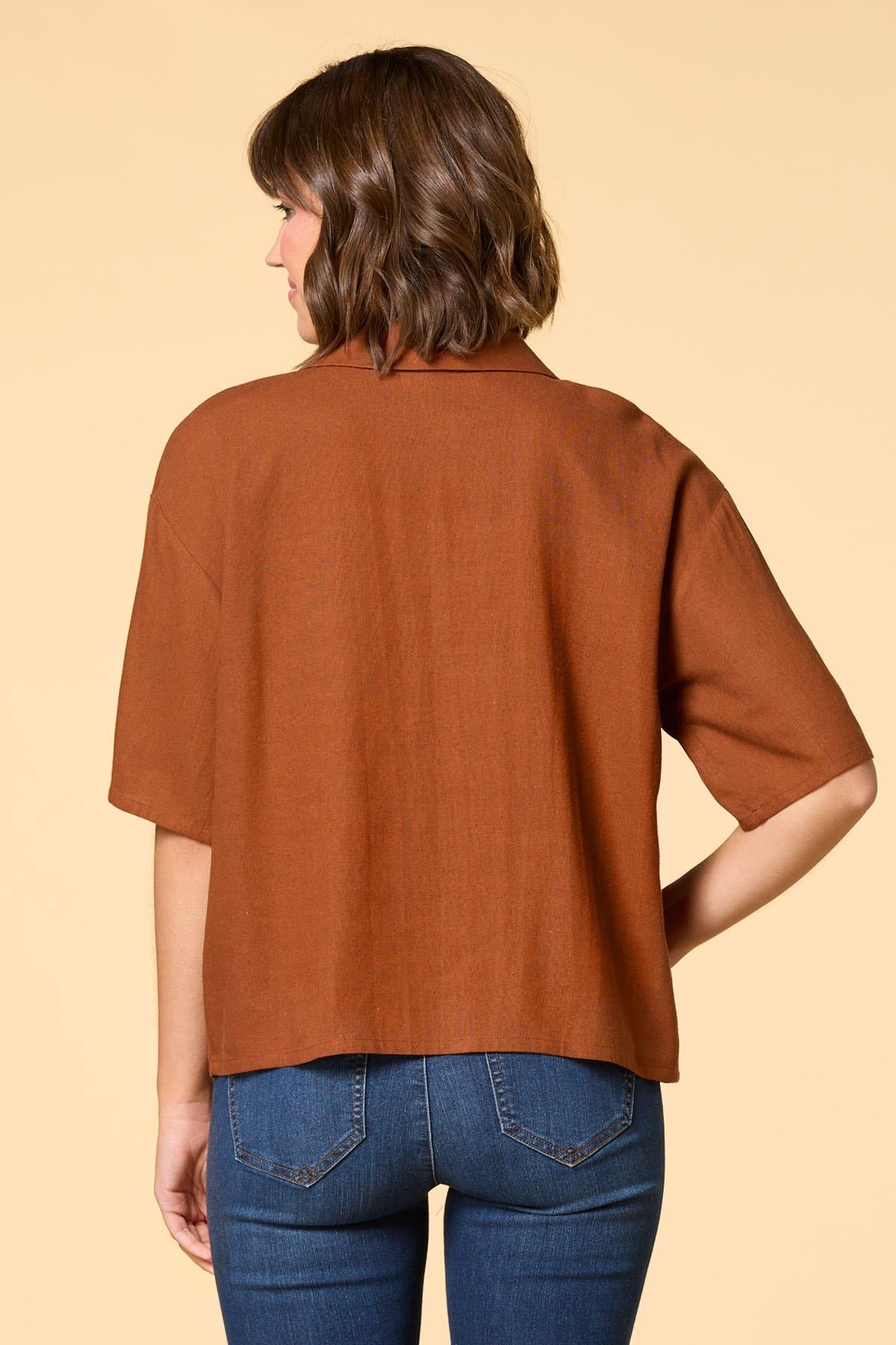 Versona round the campfire shirt TORTOISE_SHELL