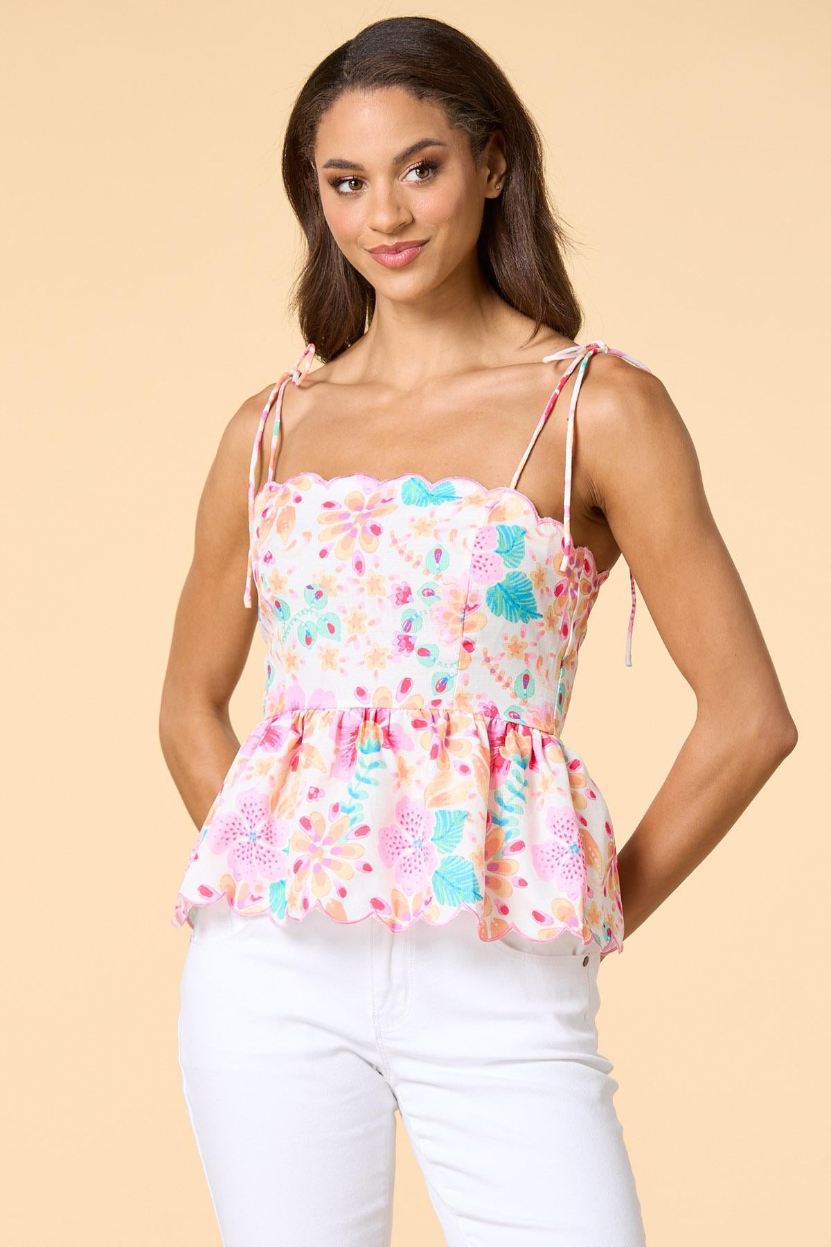 Versona pretty in paradise tank MULTI