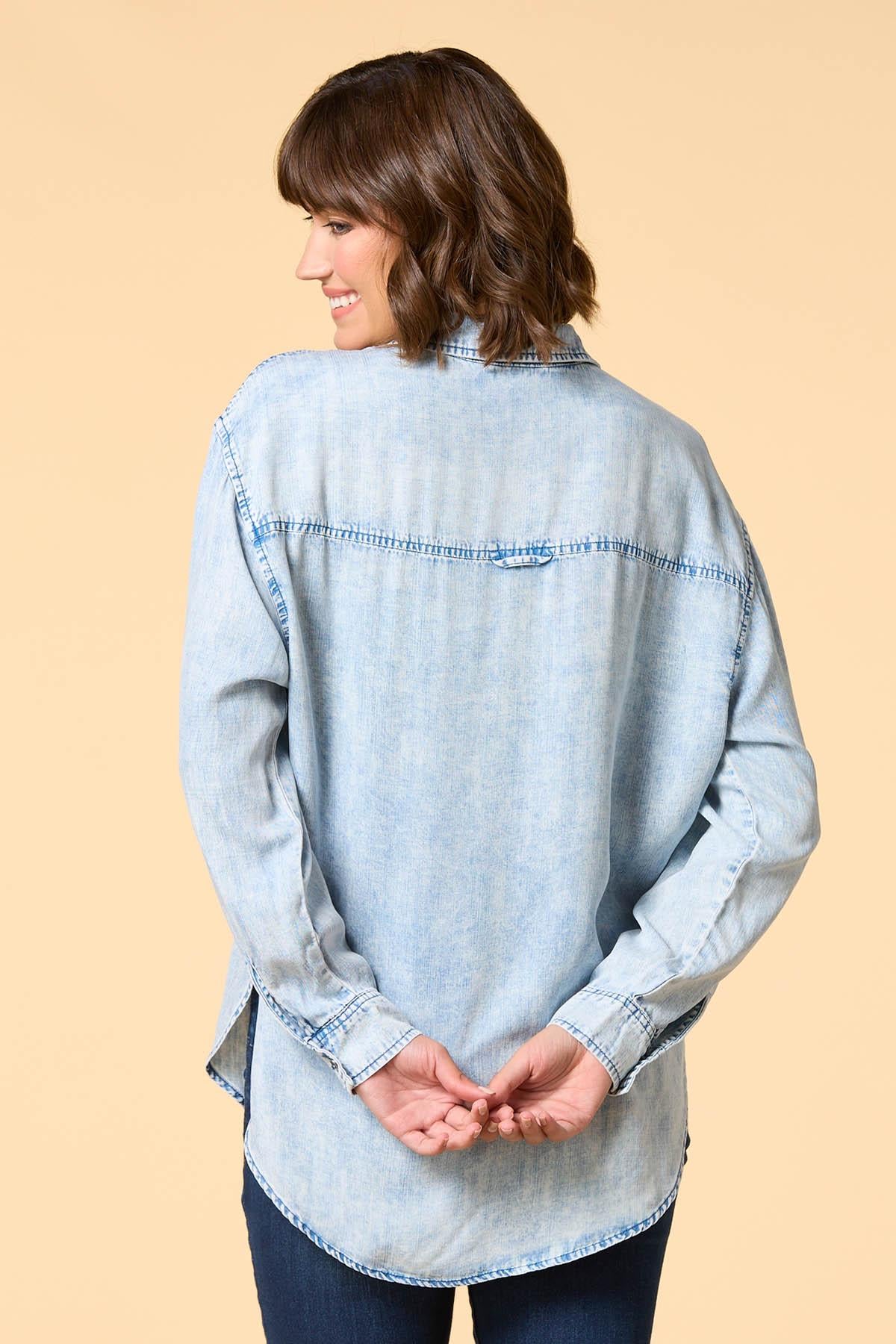 Versona in a good light chambray shirt MEDIUM_WASH_DENIM