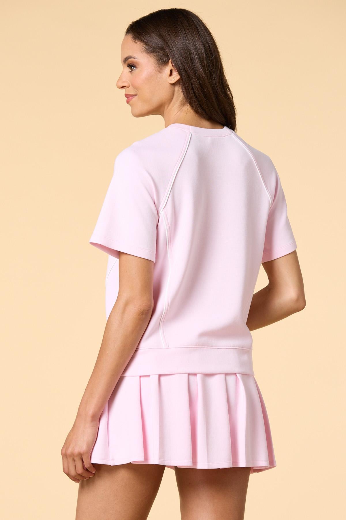 Versona pretty in pleats sweatshirt PINK