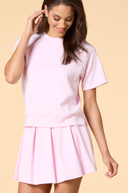 Versona pretty in pleats sweatshirt PINK
