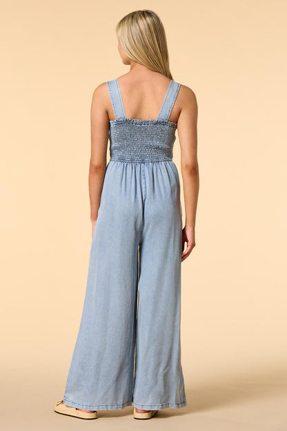 Versona beautiful day chambray jumpsuit ACID_WASH_DENIM