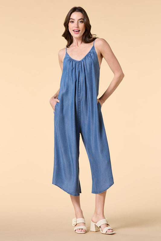 Versona genie in a bottle chambray jumpsuit DARK_WASH_DENIM