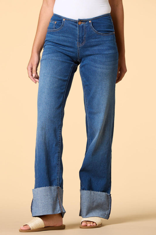 Versona cuffing season jeans MEDIUM_WASH_DENIM
