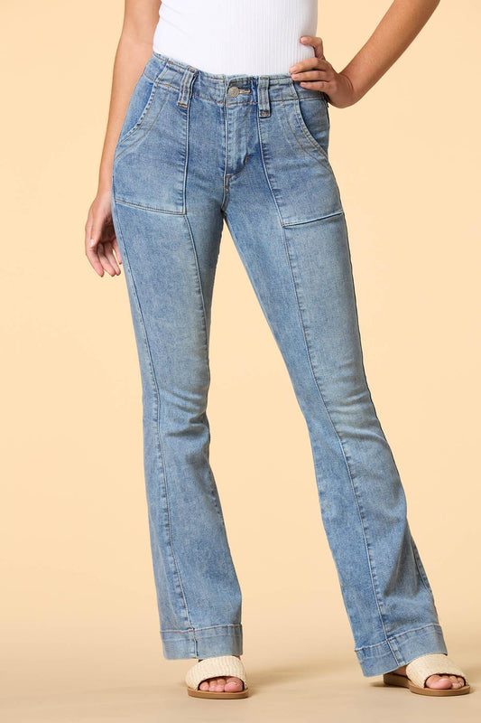 Versona flare weather friend jeans LIGHT_WASH_DENIM