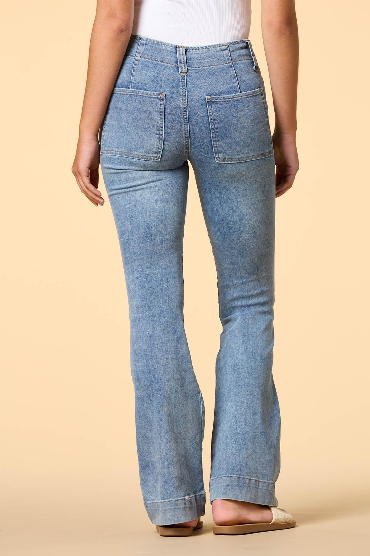 Versona flare weather friend jeans LIGHT_WASH_DENIM