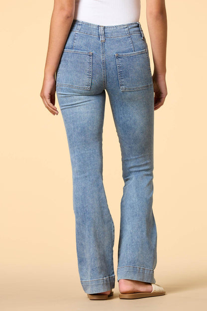 Versona flare weather friend jeans LIGHT_WASH_DENIM