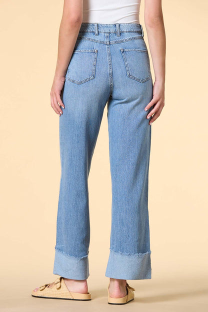 Versona huff and cuff jeans MEDIUM_WASH_DENIM