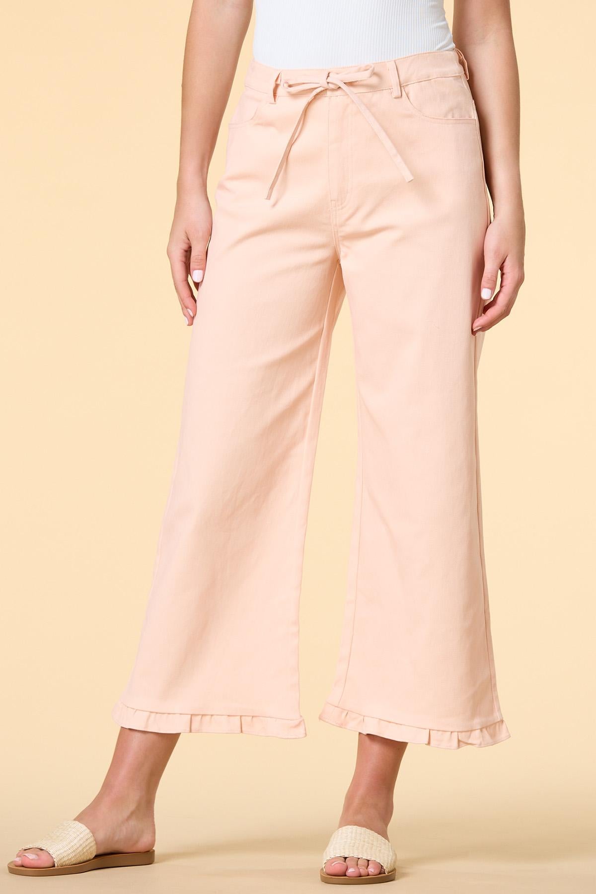 Versona peachy queen twill pants PINK