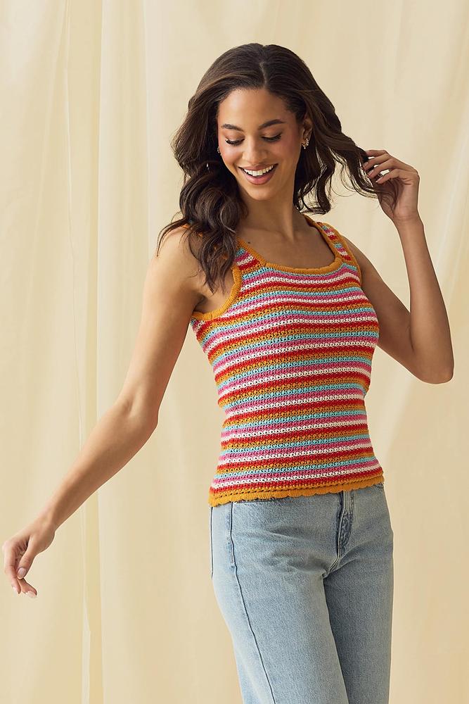 Versona color me cute sweater tank MULTI
