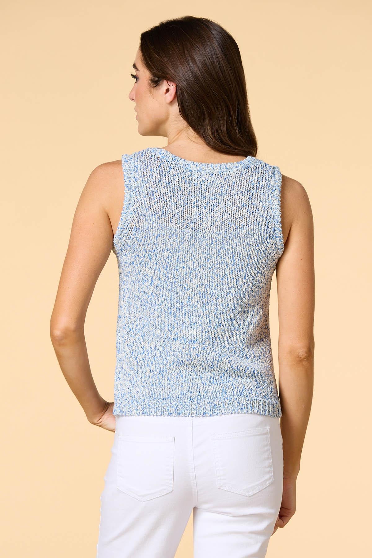 Versona lost in space knit tank BLUE