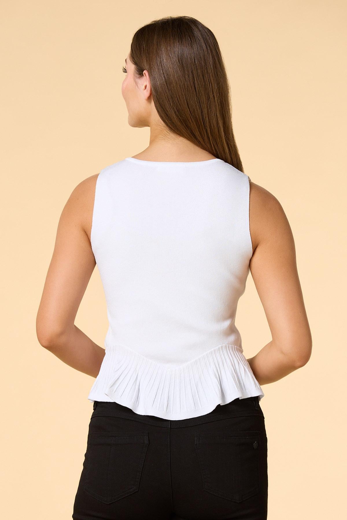 Versona let hem go vest IVORY