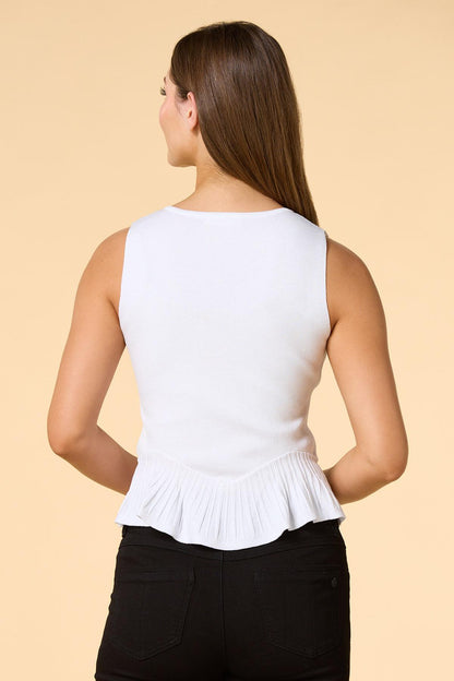 Versona let hem go vest IVORY