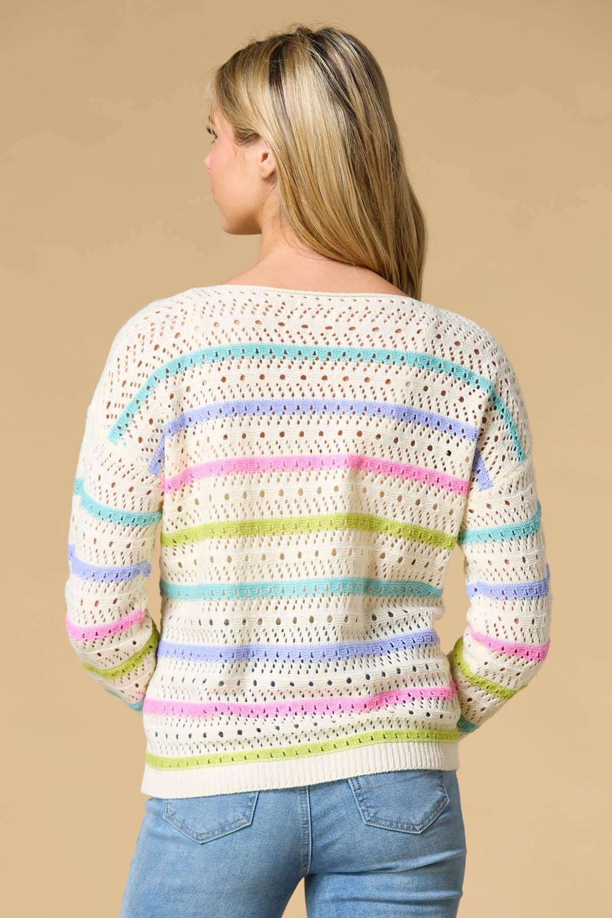Versona color theory sweater WHITE_MULTI