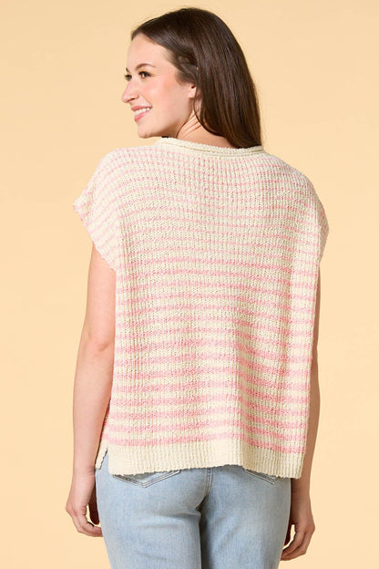 Versona walk the line sweater PINK