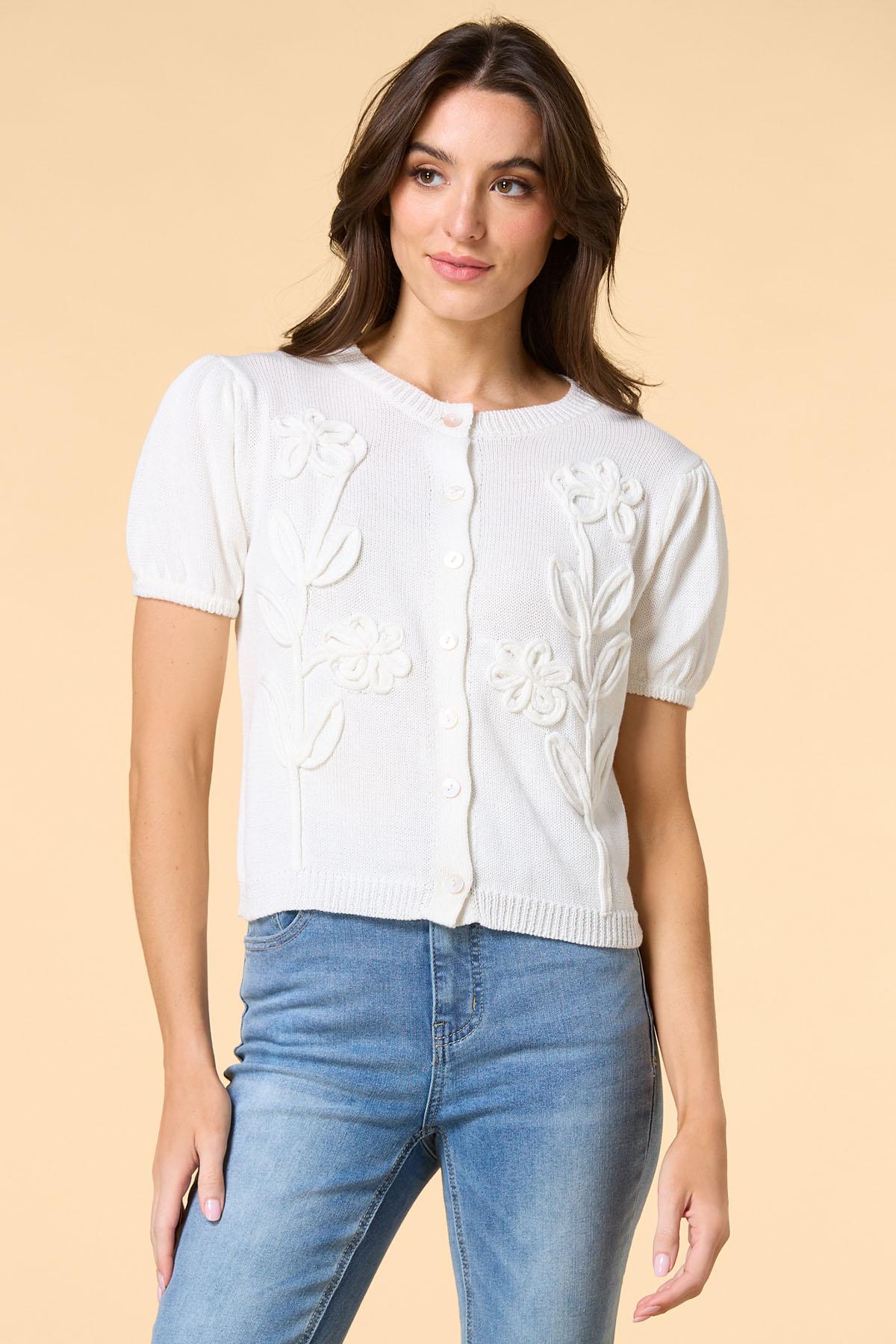 Versona let it grow cardigan WHITE