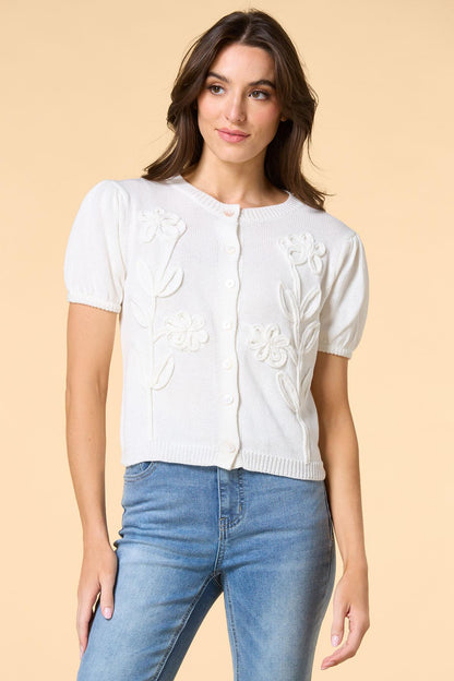 Versona let it grow cardigan WHITE