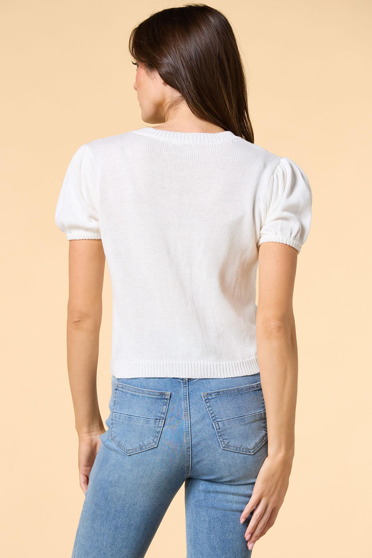 Versona let it grow cardigan WHITE
