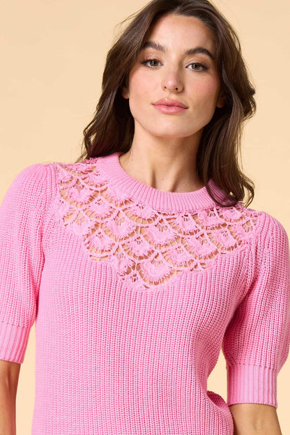 Versona showgirl style sweater PINK