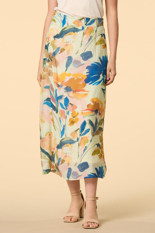 Versona water lily wishes midi skirt MULTI