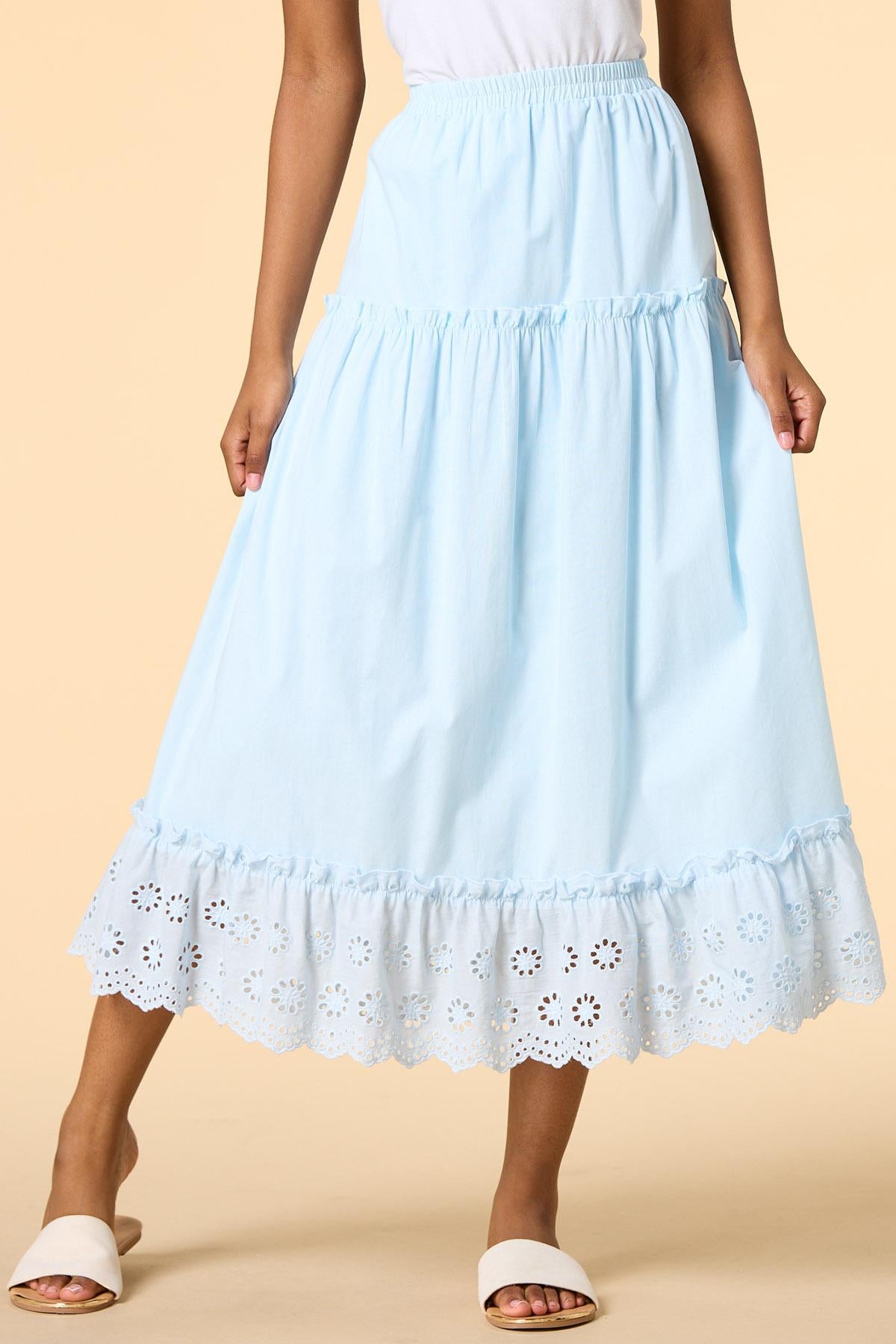 Versona flying high maxi skirt HEATHER