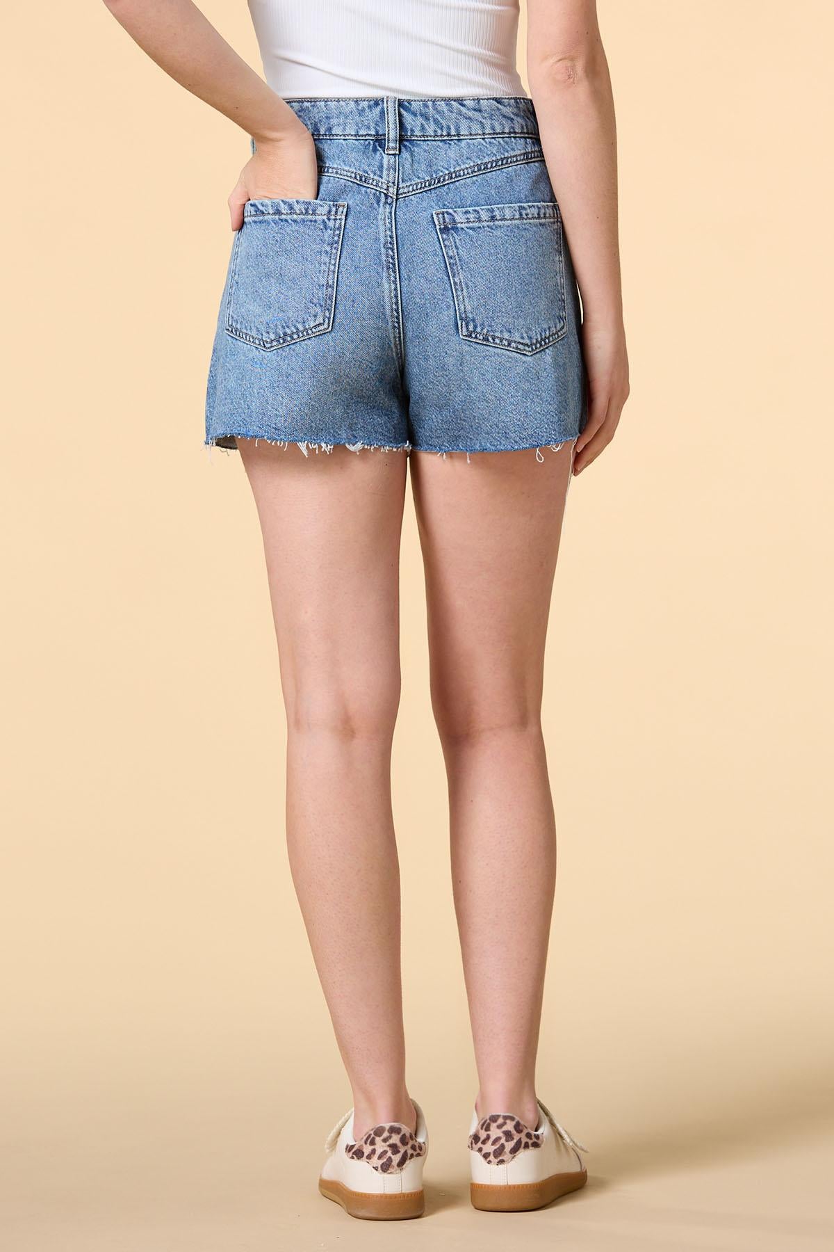 Versona long weekend denim shorts LIGHT_WASH_DENIM