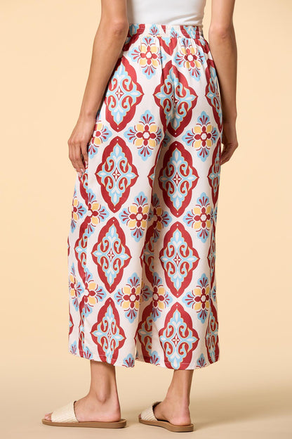 Versona under the cabana satin pants MULTI