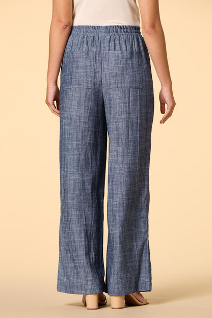 Versona sew into you chambray pants BLUE