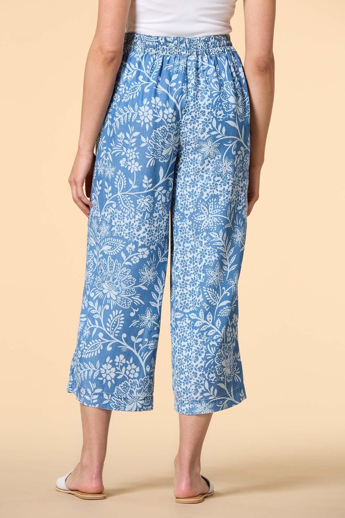 Versona bloom with a view chambray pants MEDIUM_WASH_DENIM