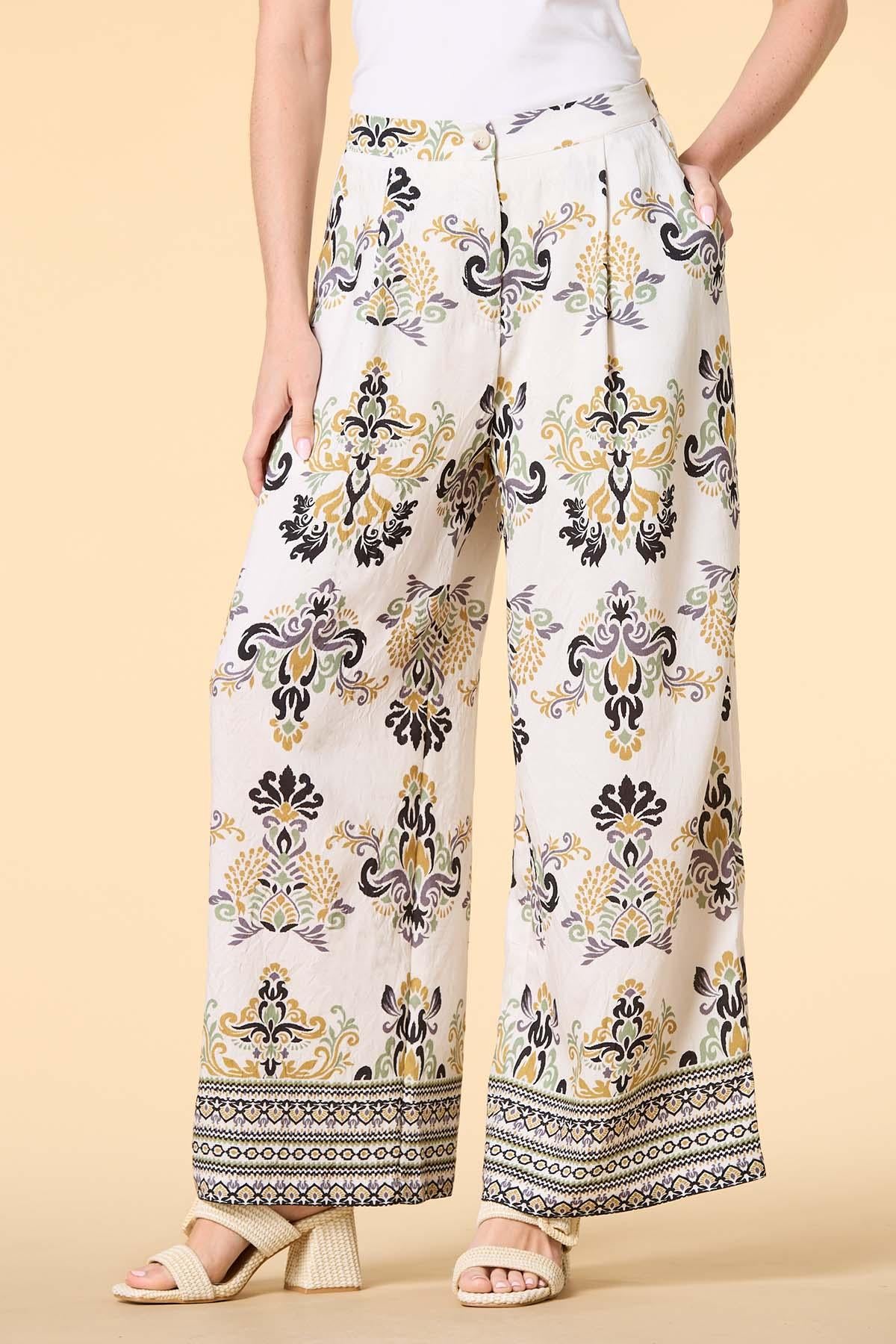 Versona over the border pants WHITE_MULTI