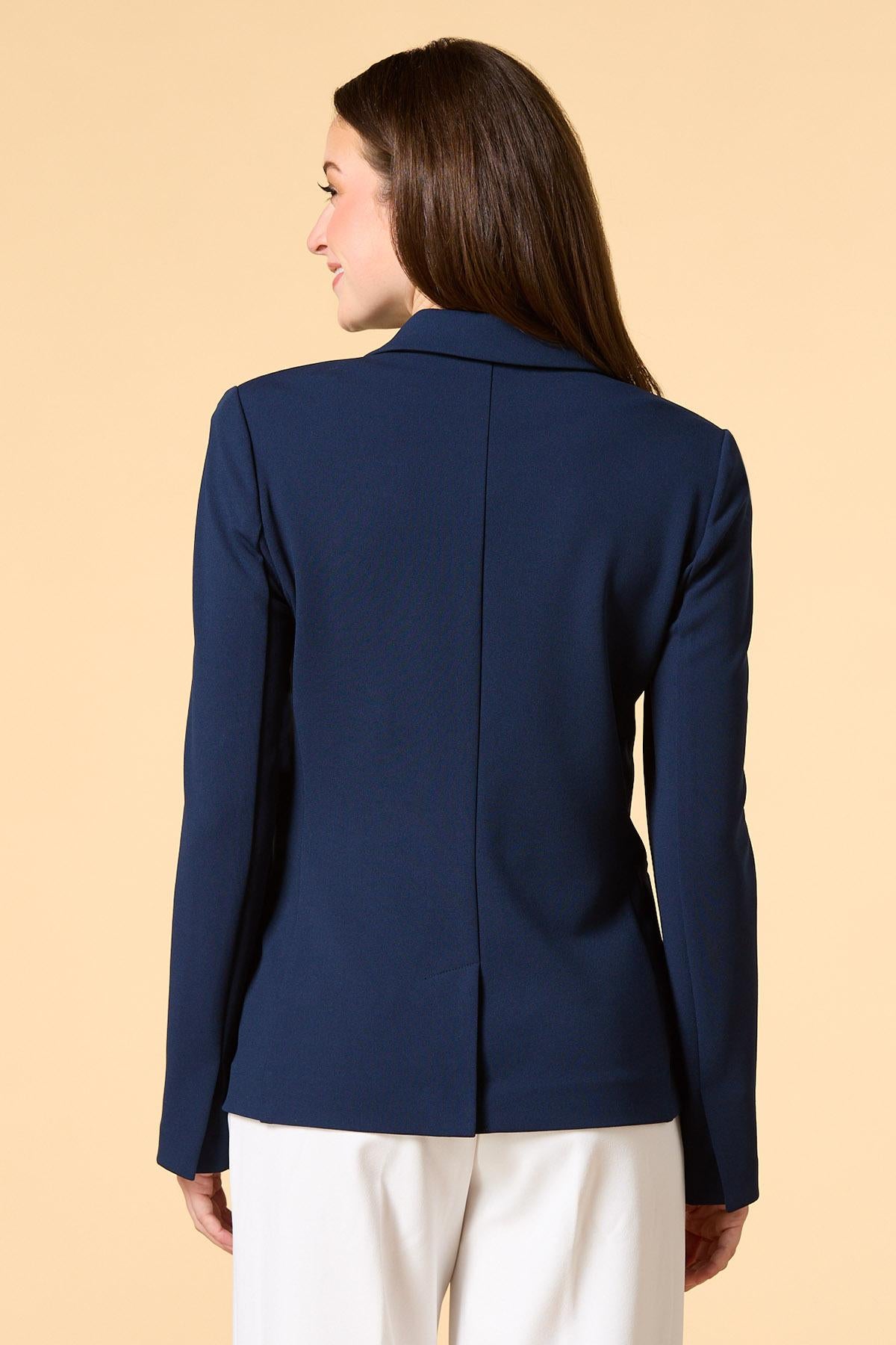 Versona petite office culture blazer WHITE_ALYSSUM