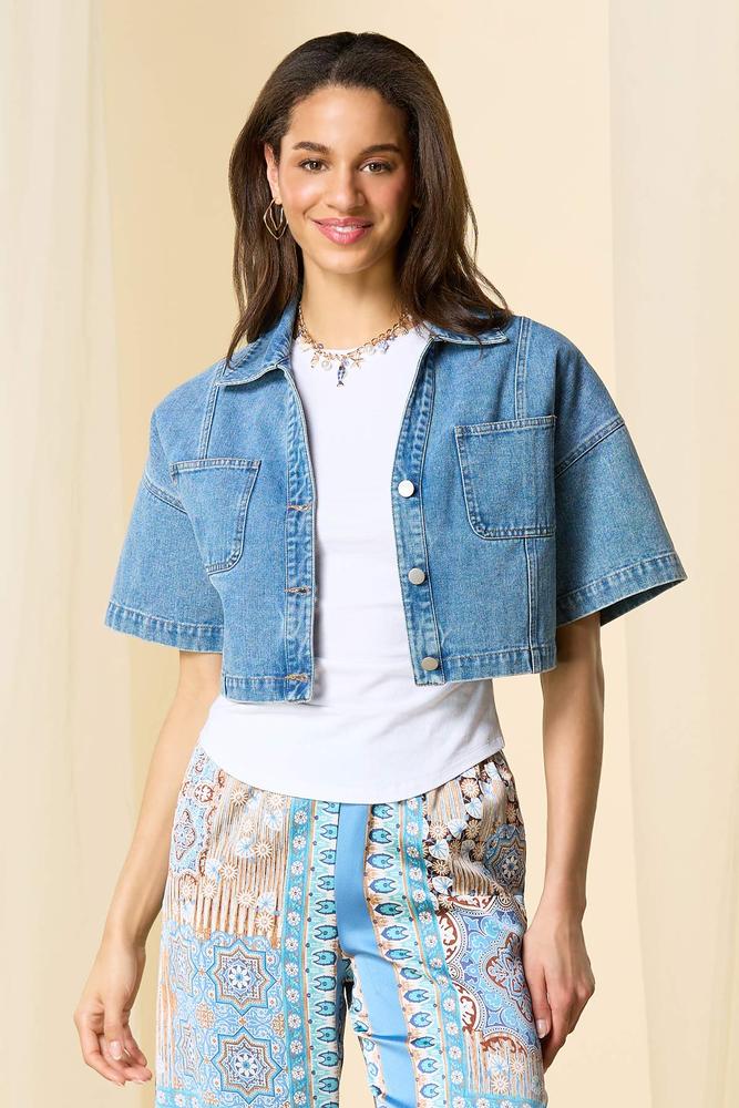 Versona warming up denim jacket MEDIUM_WASH_DENIM
