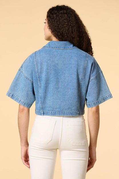 Versona warming up denim jacket MEDIUM_WASH_DENIM