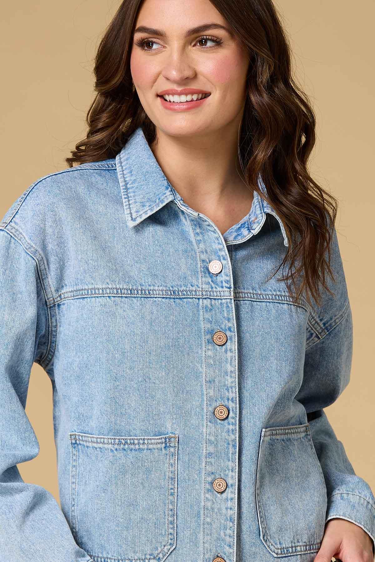 Versona come and go denim jacket MEDIUM_WASH_DENIM