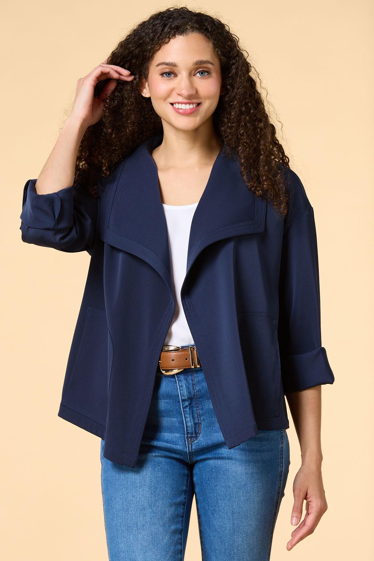 Versona twill ride jacket NAVY_BLAZER