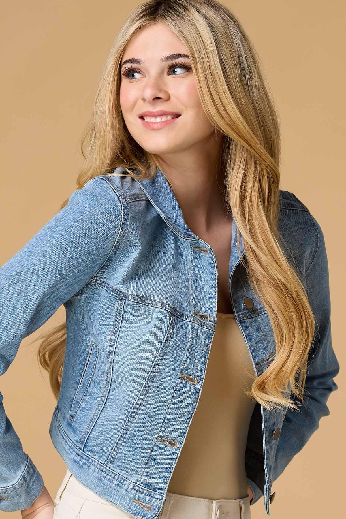 Versona the basics denim jacket MEDIUM_WASH_DENIM