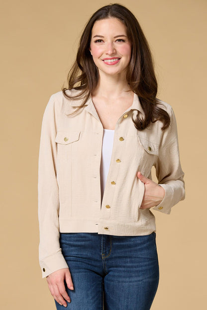 Versona light and breezy utility jacket GREEN