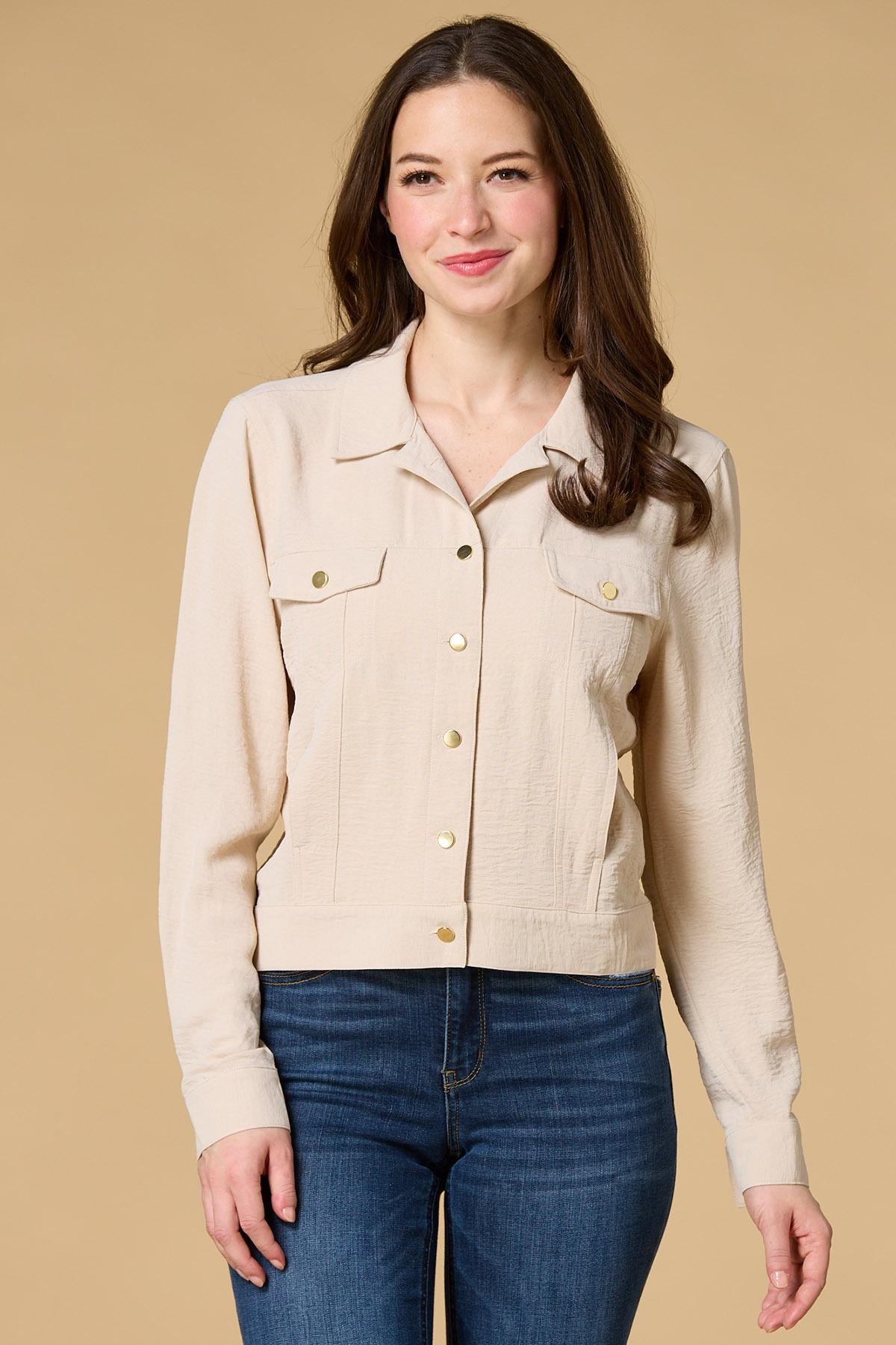Versona light and breezy utility jacket GREEN