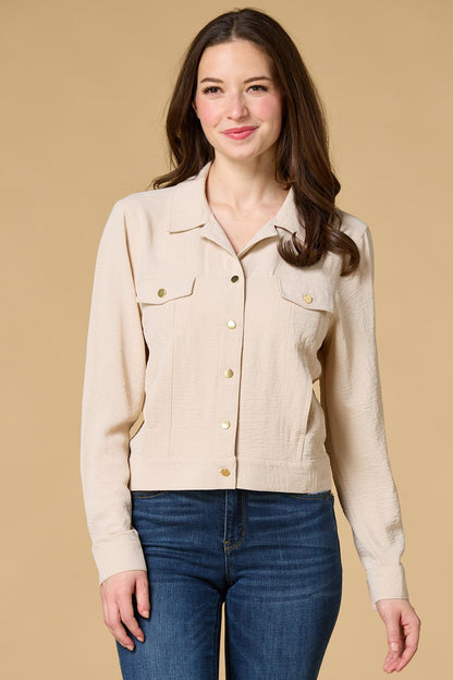 Versona light and breezy utility jacket GREEN