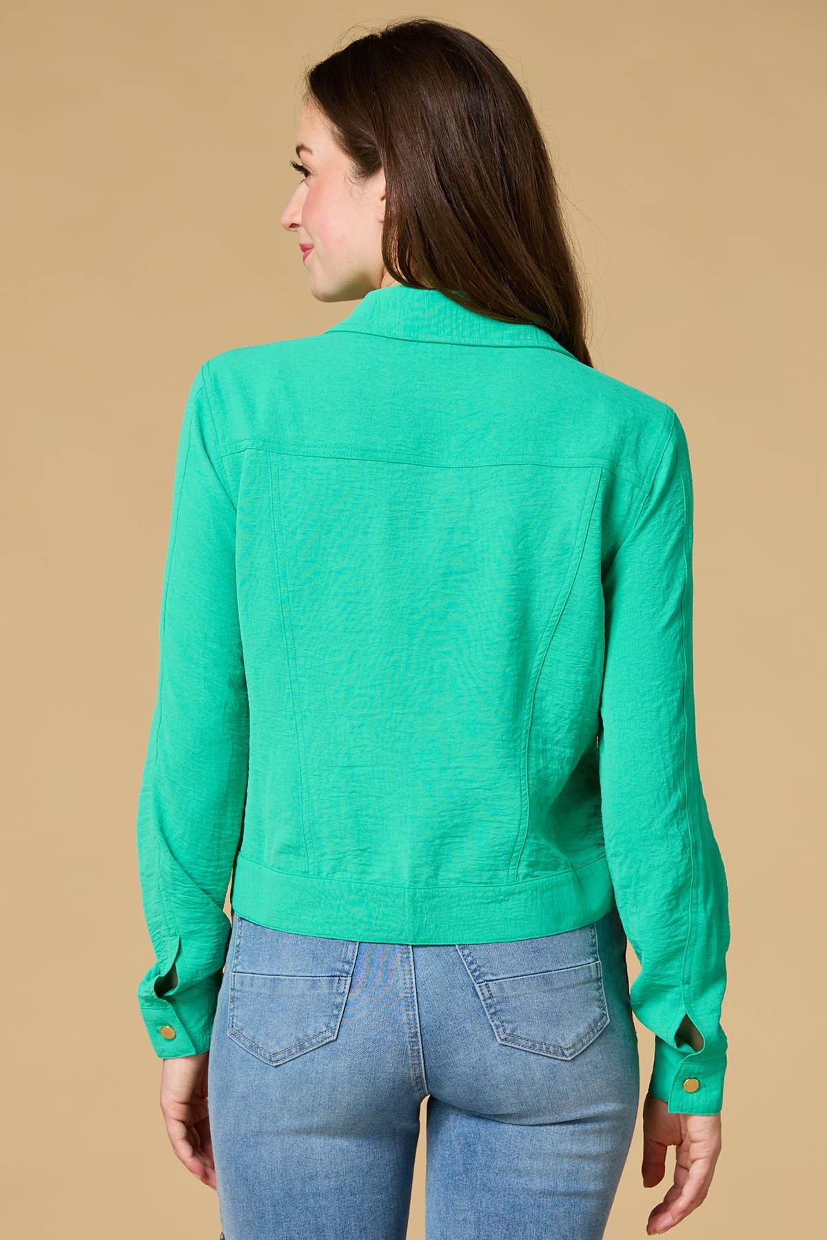 Versona light and breezy utility jacket GREEN