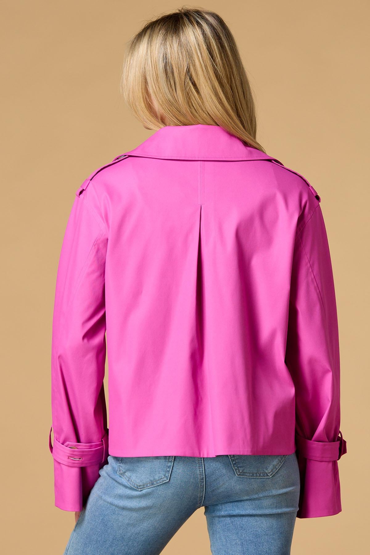 Versona expecting showers rain jacket HOT_PINK